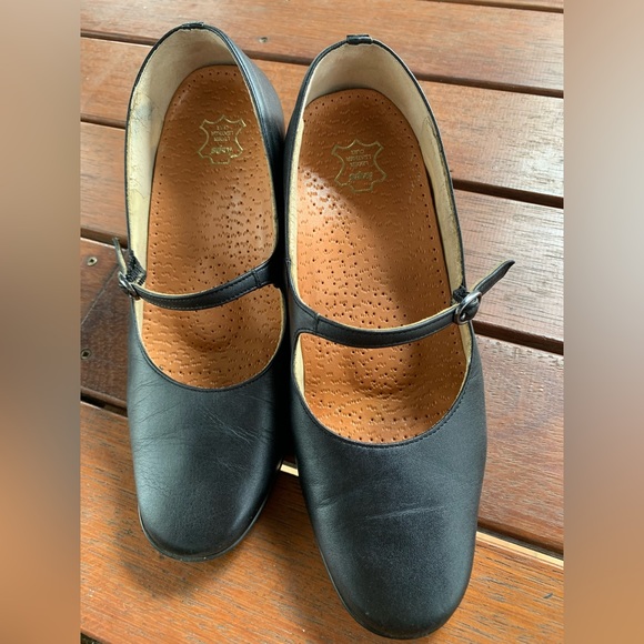 Made in Japan Black Leather Heels Size 6 - Picture 2 of 6